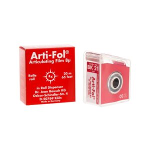 Folia artykulacyjna Bausch BK21 jednostronna 8µ 20m - czerwona