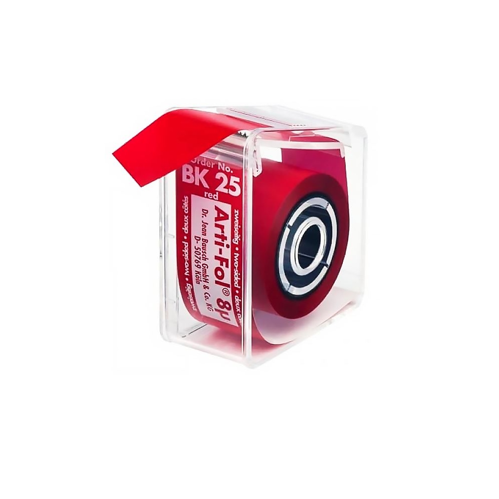 Folia artykulacyjna Bausch BK25 8µ dwustronna czerwona