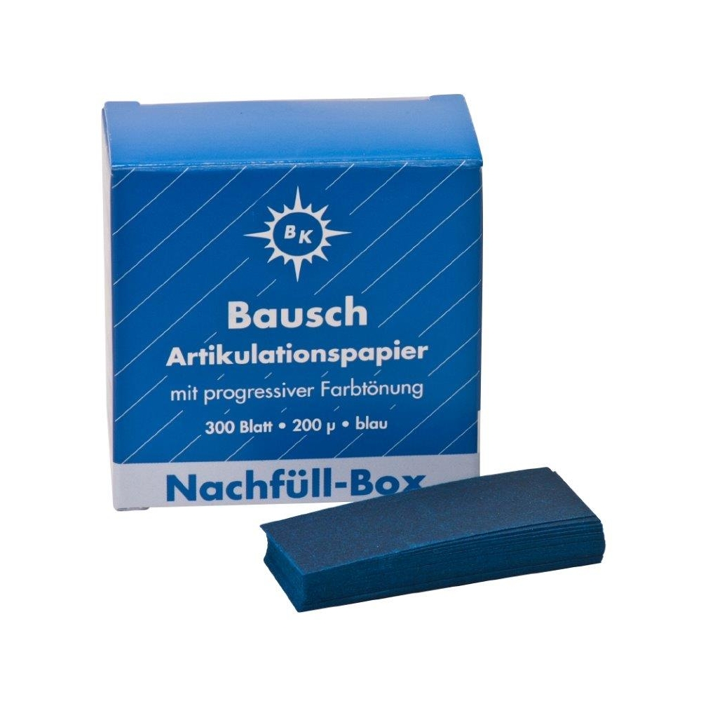 Kalka Bausch BK 1001 niebieska 200µ listki 300szt - uzupełnienie do podajnika BK01